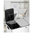 thumbnail image 3 of Triple Trash Can Kitchen 90 Liters - 3 * 8 Gallons Stainless Steel Trash and Recycle Bin Combo Garbage Bin with Separated Lid and Foot Pedal, 3 of 6