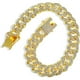 thumbnail image 3 of Collar perro cadena cubana 13mm oro, 10", cristales, para gatos y perros, 3 of 4