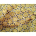 thumbnail image 4 of oneOone Silk Tabby Yellow Fabric Floral & Tiles Moroccan Fabric For Sewing Printed Craft Fabric By The Yard 42 Inch Wide, 4 of 4