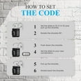 thumbnail image 5 of 2 Pack 4 Digit Combination Padlock for School Gym Locker Weatherproof No Keys Necessary, 5 of 8