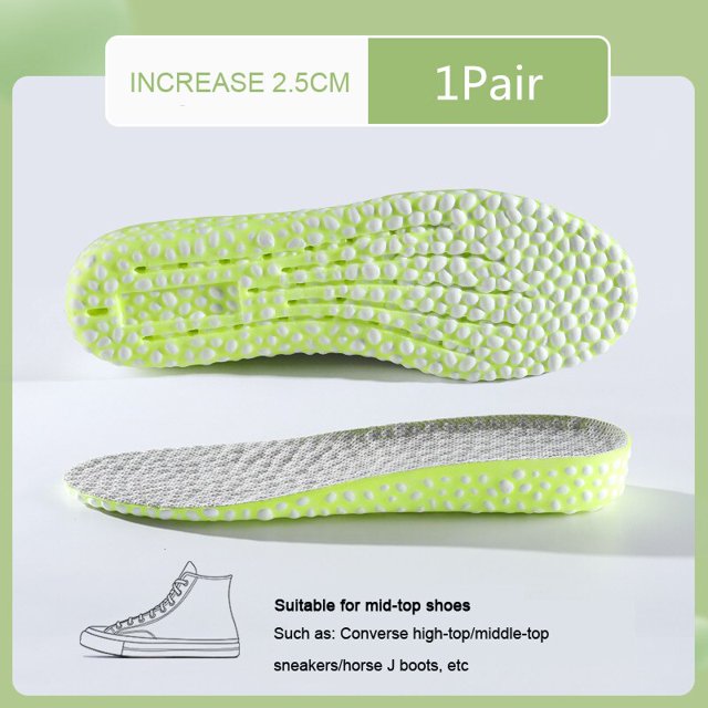 Plantillas de aumento de altura media plantilla cómoda para zapatos plantillas deportivas suaves para pies hombres mujeres 1,5-3,5 cm suela de zapato crecienteEU41-42 Gao Jinjia LED