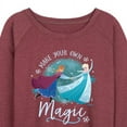 thumbnail image 3 of Frozen - Winter - Make Your Own Magic - Women's Lightweight French Terry Long Sleeve Shirt, 3 of 5