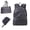 Grey, variant on Foldable Convertible Backpack Tote 3-in-1 Travel Bag, Water Resistant Lightweight with 1 Main Compartment, Front Utility Pocket with Built-in Organizer, Seamless Handbag To Backpack