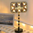 thumbnail image 5 of Lámpara de mesa decorativa con luz de atmósfera de castillo con luz nocturna decorativa de luna hueca, 5 of 5