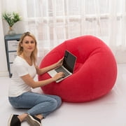 Tkrady Inflatable Lazy Sofa, Inflatable Sofa Flocking Sofa Lazy Chair