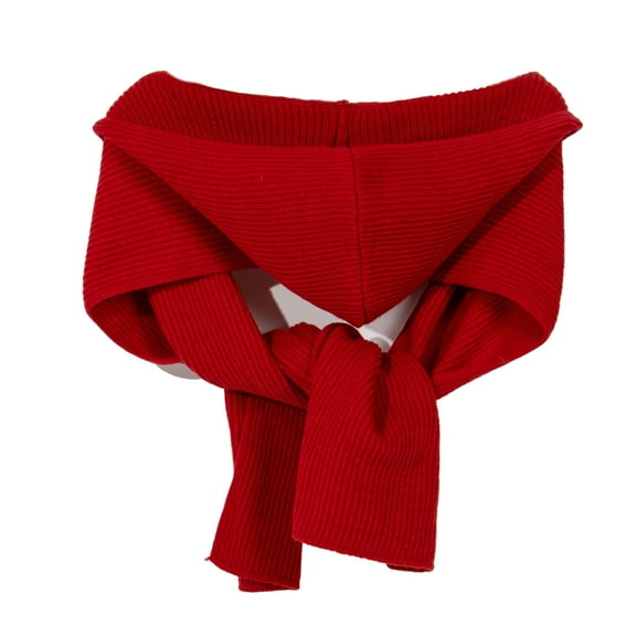 Aellinatey Knitted Scarf Hat Solid Color Warm Hooded Shawl for Trendy Women Everyday Use