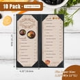 thumbnail image 2 of Menu Covers FLKQC: cuero sintético, paneles de doble pliegue, 2 vistas, 2 of 6