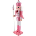 thumbnail image 2 of Gymnture christmas Pink Wooden Nutcracker Soldier Christmas Ornament Decoration, 2 of 10
