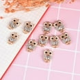 thumbnail image 4 of 10Pcs Rhinestone Crystal Owl Enamel Charms Pendant DIY Jewelry Craft Findings, 4 of 5