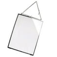 thumbnail image 1 of GUOOL Brass Glass Hanging Photo Picture Frame Portrait Decor 6x8in, 1 of 9