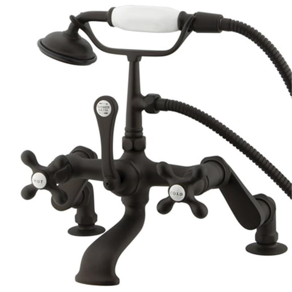 Clawfoot Tub Filler With Hand Shower - Oil Rubbed Bronze Finish