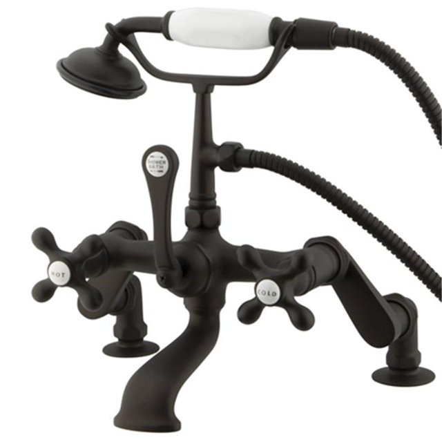 Clawfoot Tub Filler With Hand Shower - Oil Rubbed Bronze Finish