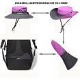 thumbnail image 5 of Classic Ponytail Sun Hat for Women,Mesh Bun Ponytail-Hole Bucket Hat UV Protection Wide-Brim Summer Hat Outdoor, 5 of 8