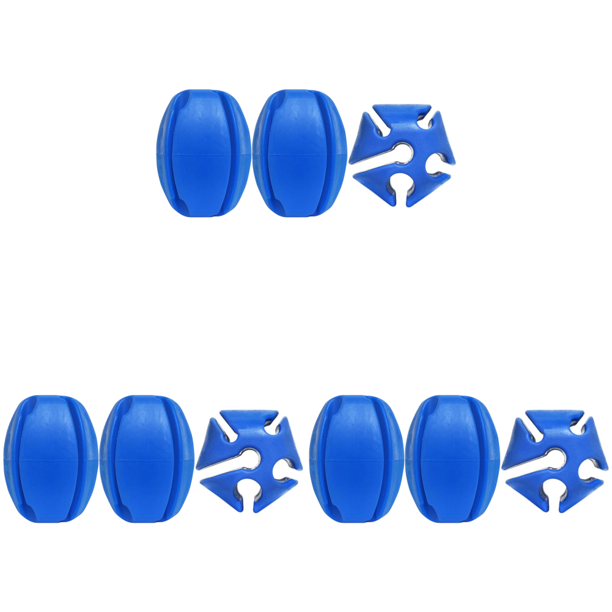 3 Uds. Soporte para Caña Pescar 5 Agujeros Amarres Cañas Sujeta Forma Segura () Azul