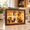 Mahogany, variant on DIY Miniature Shadow Box Kit with Mini Picture Frames and LED Lights, 3D Memory Display, Black