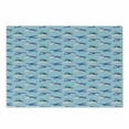 thumbnail image 1 of Vintage Airplane Cutting Board, Aircraft Silhouettes Flying in the Sky Above the Clouds, Decorative Tempered Glass Cutting and Serving Board, Small Size, Pale Blue Dark Blue, by Ambesonne, 1 of 1