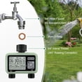 thumbnail image 4 of Temporizador de agua para manguera de jardín, temporizador de aspersor con retardo de lluvia/riego Manual/sistema de controlador de riego automático 2 salidas, 4 of 5