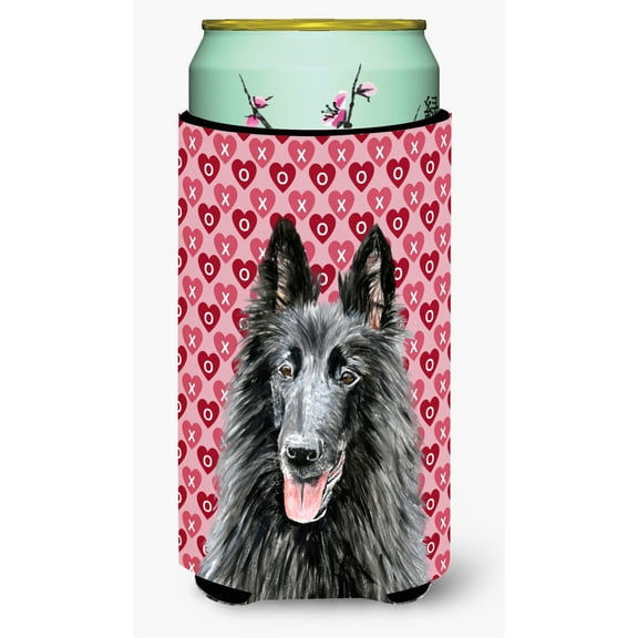 Belgian Sheepdog Hearts Love and Valentines Day Portrait Tall Boy Hugger
