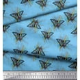 thumbnail image 2 of Soimoi Cotton Voile Fabric Artistic Butterfly Printed Craft Fabric by The Yard 56 Inch Wide, 2 of 3