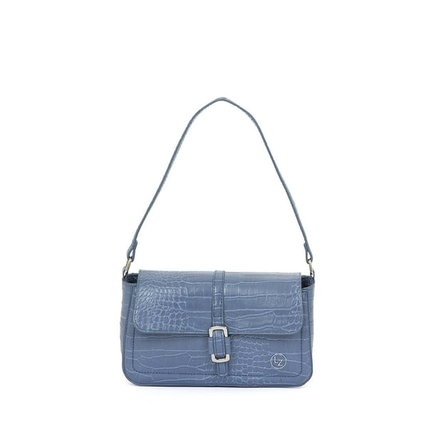 Bolsa Baguette Estampado Animal Skin color Azul Celeste Lucentzza 5BLZP22551