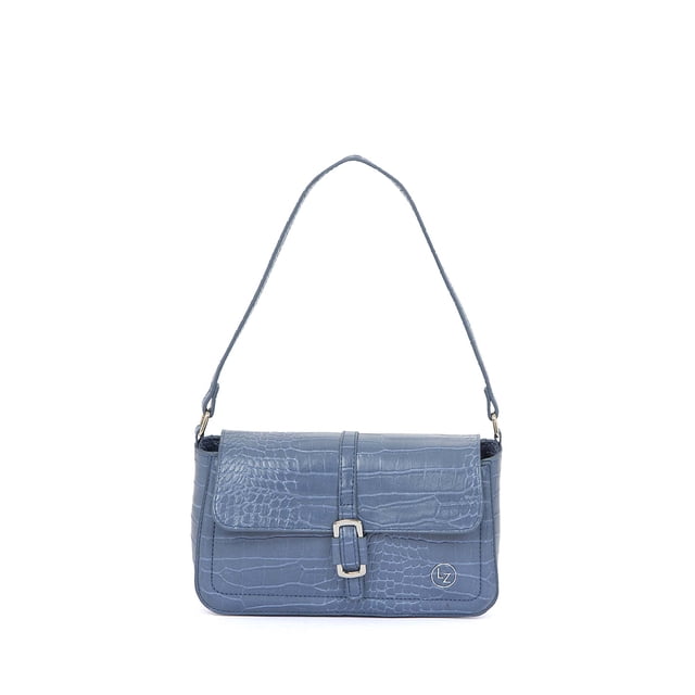 Bolsa Baguette Estampado Animal Skin color Azul Celeste Lucentzza 5BLZP22551