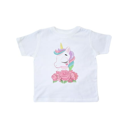 

Inktastic Unicorn Roses Gift Toddler Boy or Toddler Girl T-Shirt
