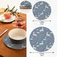 thumbnail image 3 of GZHJMY Unicorn Round Trivets Pot Holders 2 Pcs, Heat Resistant Cotton Thread Weave Trivets for Hot Dishes, Cooking, Baking, Farmhouse, Kitchen Decor for Kitchen Pans Bowl Teapot, 3 of 7