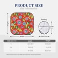 thumbnail image 3 of Disketp 2 Piece Vector Mexican Otomi Style Bright Pattern Windshield Sunshades,Folding Windshield Sun Shade For Car Suv Trucks Sedan,Blocks Uv Rays Sun Visor Protector-Small, 3 of 7