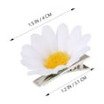 thumbnail image 2 of LABSERRON 12Pcs Small Hair Barrettes Daisy Shape for Women Girls Wedding Party Accessories, 2 of 7