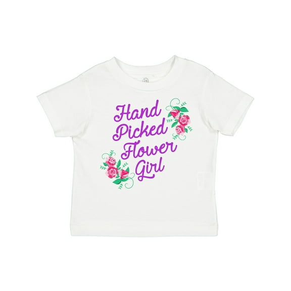 Inktastic Handpicked Flower Girl for Wedding Girls Toddler T-Shirt