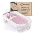 thumbnail image 1 of Bañera para Bebé con Termómetro Esquimal, Tina de Baño Plegable con Asiento Antideslizante Rosa, 1 of 7