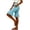 Light Blue, variant on Women's Ruffle Hem Bermuda Shorts Knee Length Summer Stretch High Waisted Yoga Athletic Casual Shorts with Pockets Hot Pink M