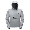 thumbnail image 2 of BFHHYA Kids' Heated Hoodie Boys Girls LOVE Printed Heating Sweatshirt 3-Speed Temperature Control Long-Sleeve Winter Pullover with Pockets(4-14Y), 2 of 9