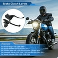 thumbnail image 2 of Palancas de freno de embrague delanteras para Honda Magna Shadow Spirit para Suzuki Intruder para Yamaha Vstar para Kawasaki Vulcan Palanca de manillar de motocicleta Negra, 2 of 7