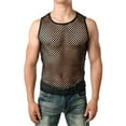 thumbnail image 1 of One opening Men's See Through Mesh T-Shirt Underwear Sheer Wear Transparent Undershirt, 1 of 9