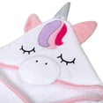 thumbnail image 4 of Juego de toallas Baby Essentials con capucha, diseño de unicornio, 76 x 76 cm, 23 x 23 cm, 4 of 7