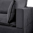 thumbnail image 6 of Bowery Hill Fabric Down Feather Sofa Loveseat Set in Dark Gray, 6 of 8
