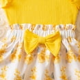 thumbnail image 5 of Splozh Toddler Tennis Skirt Toddler Girl Outfit Sleeveless Knit Tank Shirts + Pleated Skirt 2Pcs Baby Girl Birthday Pink Dress Clothes Yellow,12-18 Months, 5 of 7