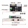 thumbnail image 4 of CY DC 12V 5V Output Power System Intelligent Control Management System Power Card with PCI-E Bracket for Monitor Router, 4 of 5