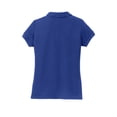 thumbnail image 6 of Port Authority Girls Silk Touch Peter Pan Collar Polo-XS (Royal), 6 of 6