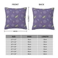 thumbnail image 4 of YFYANG Square Decorative Throw Pillow Case (Without Pillow Insert), Purple Dandelion Pattern Bedroom Sofa Car Cushion Cover, 18"x18", 4 of 9