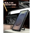 thumbnail image 4 of Poetic Neon MagPro Case for Galaxy S25 Ultra 5G, [Magnetic Ring Stand] Dual Layer Rugged Slim Shockproof Protective Cover, Black, 4 of 5