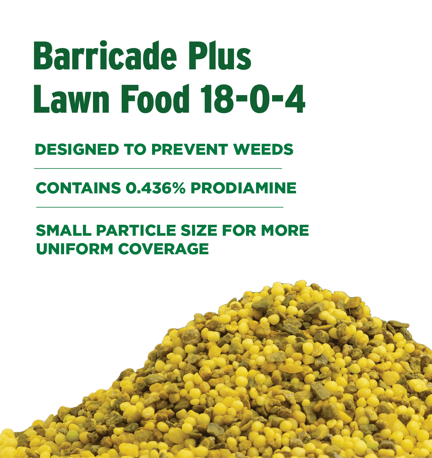 The Andersons 18-0-4 Barricade Fertilizer with Pre Emergent Weed Control 10,000 sq ft 40 lbs