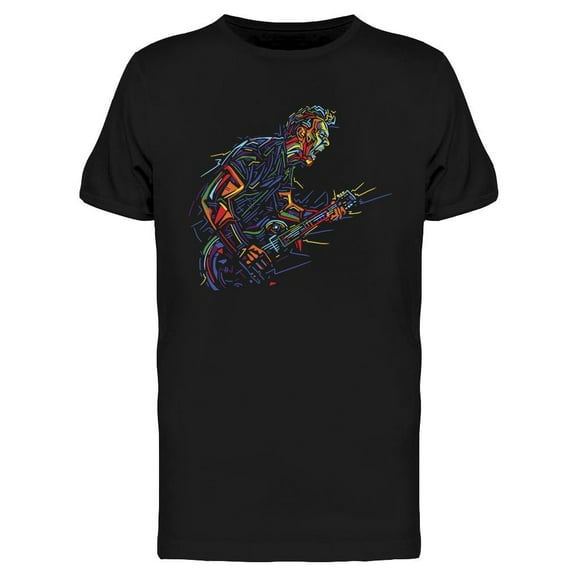 Musician With A Guitar Graphic T-Shirt Men -Image by Shutterstock, Male Large