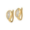 thumbnail image 4 of 1/3 Carat (Ctw I2-I3, I-J) Diamond Hinged Hoop Earrings in 14K Yellow Gold for Women, 4 of 4