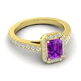 thumbnail image 3 of Diamond-Capitals 2.95 Carat Natural Diamond Amethyst Gemstone Fancy Wedding Ring for Women 14K Yellow Gold Size 6, 3 of 8