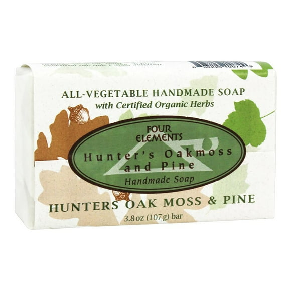 Four Elements Herbals - Handmade Soap Hunter's Oakmoss & Pine - 3.8 oz.