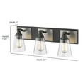 thumbnail image 2 of 3373-MB/BPW-Millennium Lighting-3 Light Bath Vanity-7.25 Inches Tall and 24 Inches Wide, 2 of 4