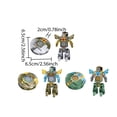 thumbnail image 3 of Transforming Robot Toy with Gyro Spin Function, Press and Pop Change Figure, Portable Stress Relief Gadget and Unique Gift,Green, 3 of 9