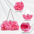 thumbnail image 4 of Bolso de mano JAMBHALA Elegante monedero de noche para mujer HotPink, 4 of 9